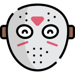 máscara de hockey icono