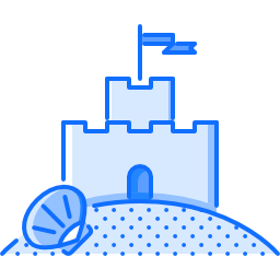 Sand castle icon