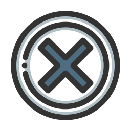 Cross button icon