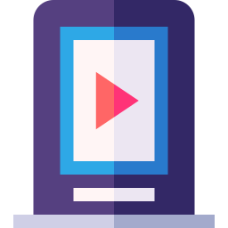 visualización de vídeo icono