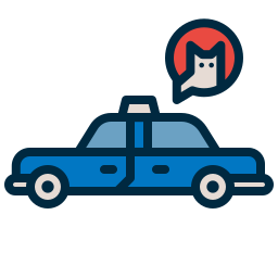 Pet taxi icon