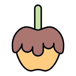 caramelo de manzana icono