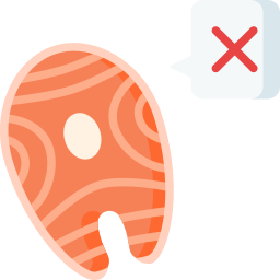 alergia a peixe Ícone