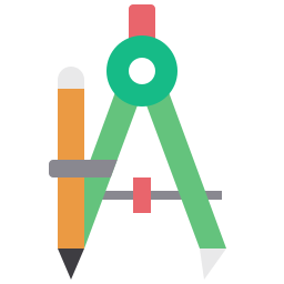 Drawing compass icon