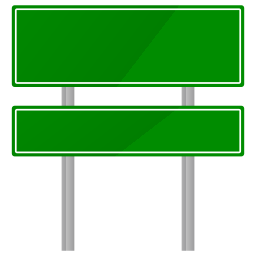 banner de carretera icono