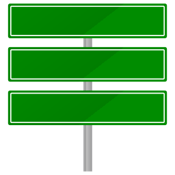 sztandar drogowy ikona