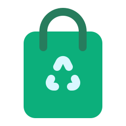 wiederverwertbare tasche icon