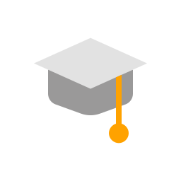 Graduation hat icon