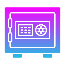cassetta di sicurezza icona