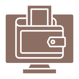 billetera digital icono