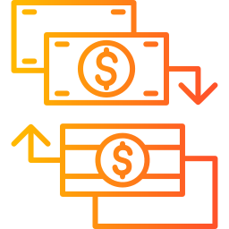 Money exchange icon