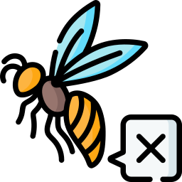 Bee sting allergy icon