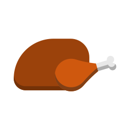 Roast chicken icon