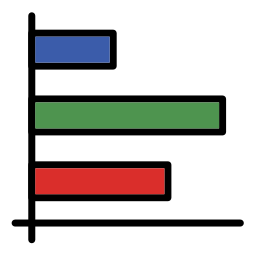 gráfico de barras Ícone