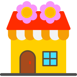 Flower shop icon