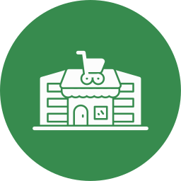 Shopping center icon