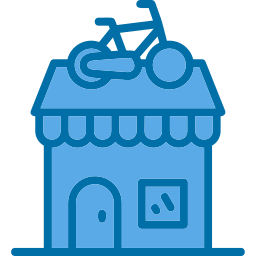 Магазин велосипедов иконка