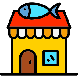 Рыбный магазин иконка