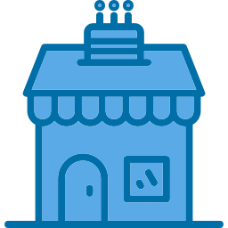 Cake shop icon