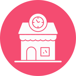 Clock shop icon