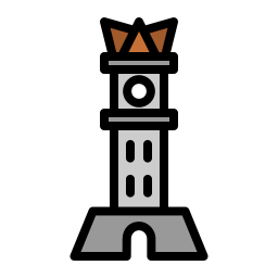 Clock tower icon