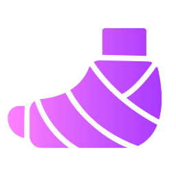 Plastered foot icon