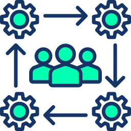 gerenciamento de equipe Ícone