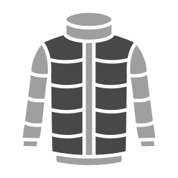 chaqueta de invierno icono