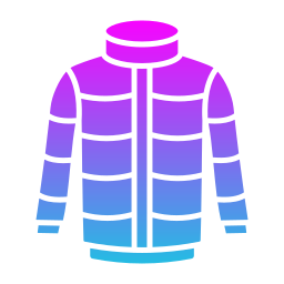 Winter jacket icon