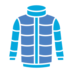 Winter jacket icon