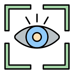 reconnaissance oculaire Icône