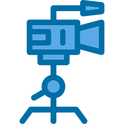Camera tripod icon