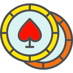 fichas de póquer icono