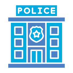stazione di polizia icona
