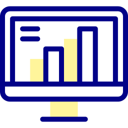 diagramme à bandes Icône