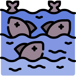 Water pollution icon