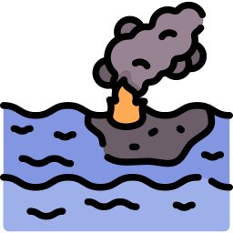 Water pollution icon