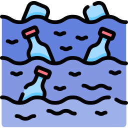 Water pollution icon