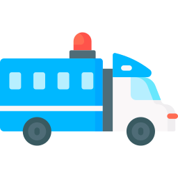 vehículo de transporte de prisioneros icono