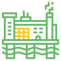 piattaforma petrolifera icona