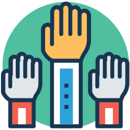 Raised arms icon