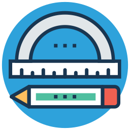 outils de géométrie Icône