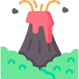 vulcão Ícone