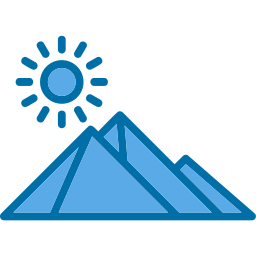 egyptische piramide icoon