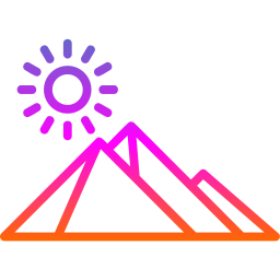 piramide dell'egitto icona