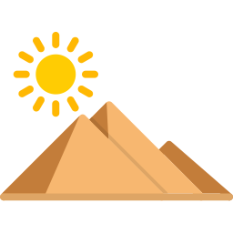 pirámide de egipto icono