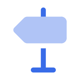 Direction sign icon