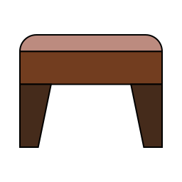 cadeira de madeira Ícone