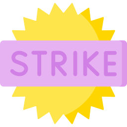 la grève Icône