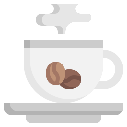 gorąca kawa ikona